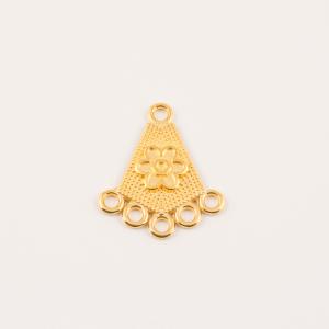 Gold Plated Item Flower (2.4x2.1cm)