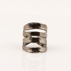 Metal Ring Forged Black Nickel