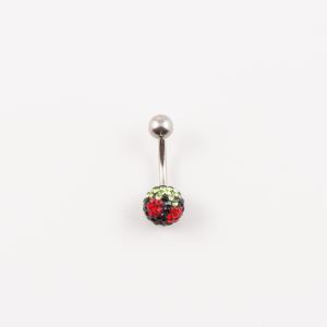 Belly Button Piercing Cherry Black