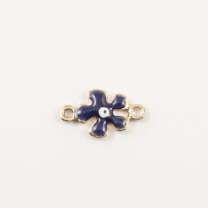 Επίχρυσο Λουλούδι Μπλε Σκούρο Σμάλτο