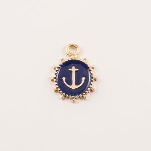 Gold Plated Item Anchor Blue