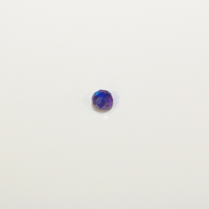 Πολυγωνική Χάντρα Μπλε Ιριζέ (6mm)