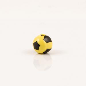 Χάντρα Μπάλα Ποδοσφαίρου Κίτρινη 1.2cm