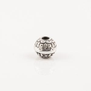 Μεταλλική Ροδέλα Ασημί (1x0.9cm)