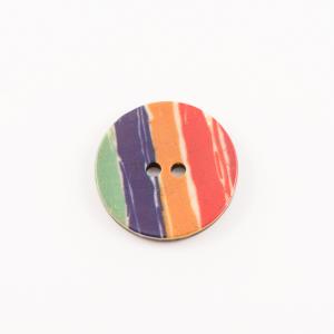 Coconut Button Multicolor Stripes 2.3cm