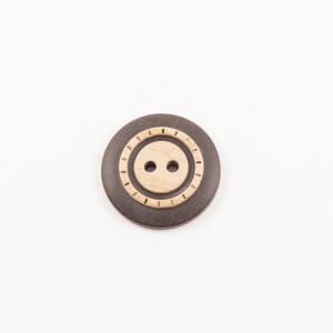 Acrylic Button Brown-Beige 2.3cm