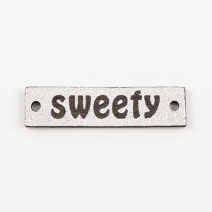 Leather Silver Plate "Sweety"
