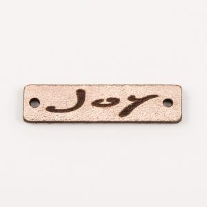 Leather Copper Plate "Joy"