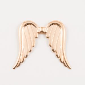 Angel Wings Pink Gold (3.9x3.5cm)