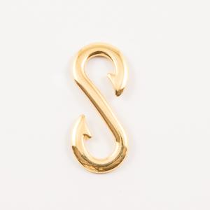 Gold Plated Metal "S" (3x1.3cm)