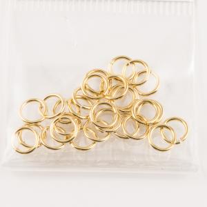 Gold Plated Metal Hoops 6x0.8cm