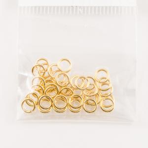 Gold Plated Metal Hoops 5x0.8cm