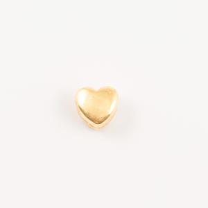 Gold Plated Metal Heart 6x6mm