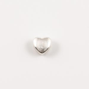 Μεταλλική Καρδιά Ασημί 6x6mm