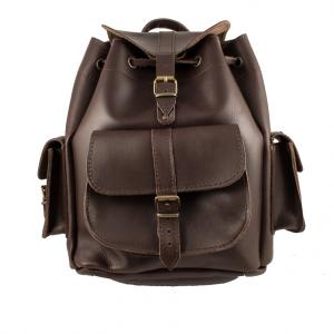 Leather Backpack Dark Brown (31x24cm)