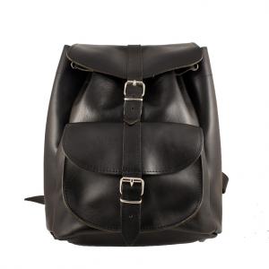 Leather Backpack Black (34x29cm)