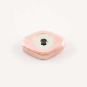 Ceramic Rhombus Eye Pink