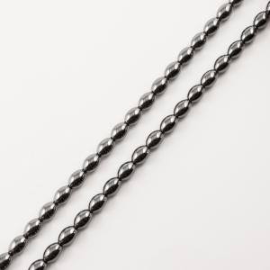Oval Beads Hematite (9x6mm)