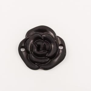 Τριαντάφυλλο Ακρυλικό Μαύρο (4.5cm)