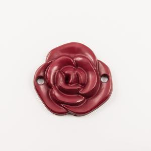 Τριαντάφυλλο Ακρυλικό Μπορντό (4.5cm)