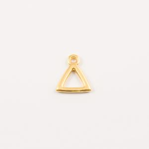 Gold Plated Triangle Outline (1.6x1.4cm)