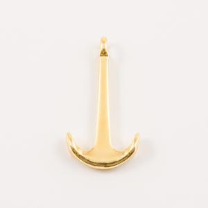 Gold Plated Metal Anchor (3.8x2cm)