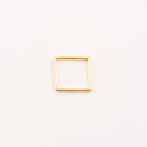 Gold Plated Outline Square (1.5cm)