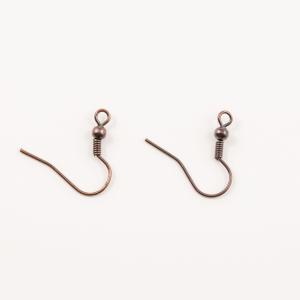 Earring Hooks Copper 2.1x2cm