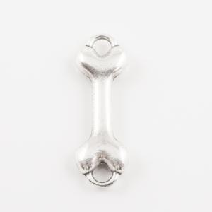 Metal Bone Silver (4.2x1.4cm)