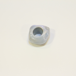 Κεραμική Χάντρα Γκρι (3x3cm)10mm