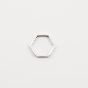 Metallic Outline Hexagon