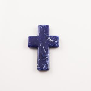 Acrylic Cross Blue 5.9x3.9cm