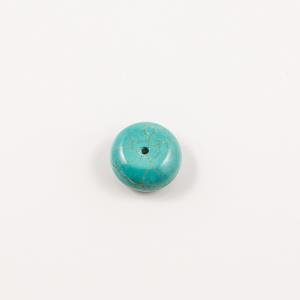 Πέτρα Τυρκουάζ Πλακέ Μπίλια (1.5x0.9cm)