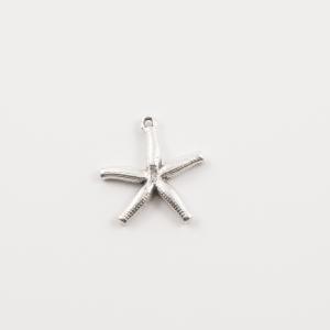 Metal Starfish Silver (2x1.7cm)