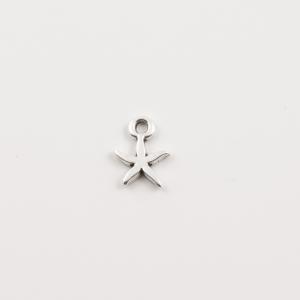 Metal Starfish Silver (1x0.7cm)