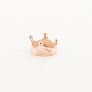 Ring Crown Pink Gold 1.4x0.9cm