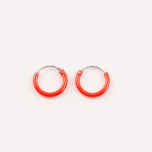 Earrings Hoop Red (9mm)