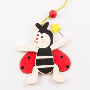 Wooden Ladybug (8x6.5cm)