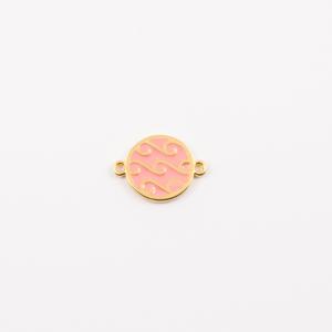 Gold Plated Item Coral Enamel 2.1x1.6cm
