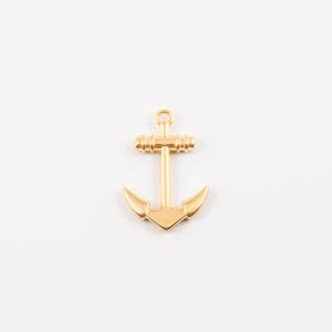 Gold Plated Metal Anchor (2.8x2cm)
