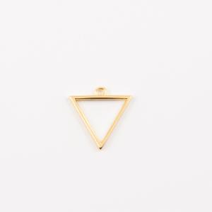 Gold Plated Metal Triangle 1.8x1.7cm