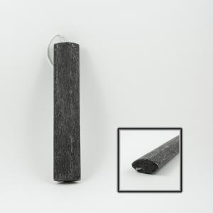 Candle Anthracite Oval 21.5x4.5cm