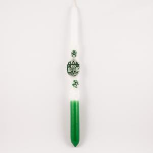Candle "Panathinaikos" Green (38cm)
