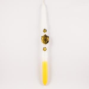 Λαμπάδα "Α.Ε.Κ" Κίτρινη (38cm)