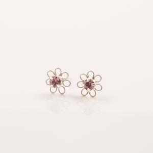 Earrings Lilac Flower