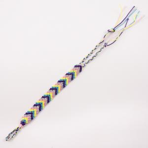Bracelet Ethnik Arrow Purple-Light Blue
