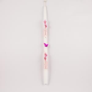 Candle Butterfly Fuchsia (38x1.5cm)