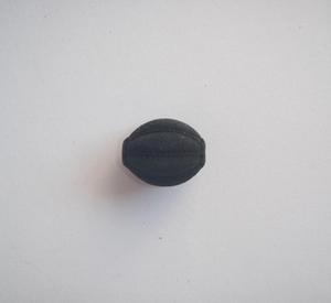 Χάντρα τύπου Λάβας Μαύρη (1.5x1cm)