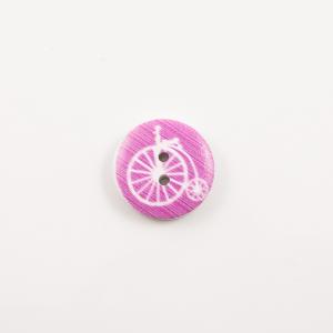 Wooden Button Unicycle Lilac