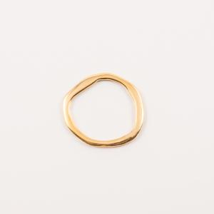 Gold Plated Forged Hoop (3.5cm)